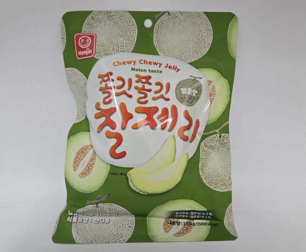 쫄깃쫄깃 찰제리 멜론맛 150g 과일젤리